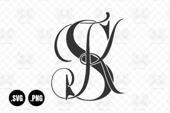 Elegant Wedding Monograms: Sk & Ks Calligraphy for Timeless Design