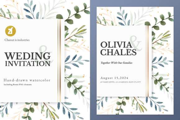 Eucalyptus Leaves Wedding Invitation: A Botanical Design Suite