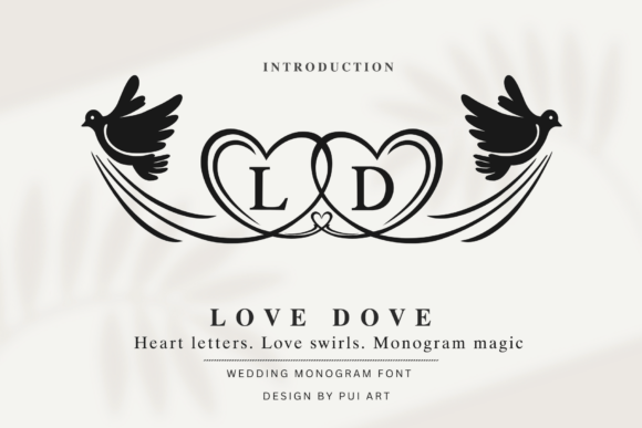 Love Dove Monogram: The Heartfelt Typeface for Meaningful Projects