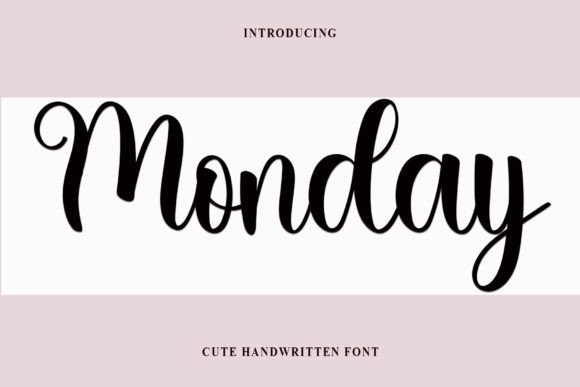 Monday: The Handwritten Font That Brings Effortless Style to Every Design