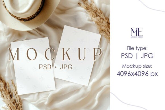 Perfect Your Invitations with a Boho 5x7 Mockup