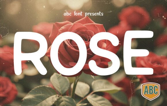Rose: A Typeface That Feels Like a Warm, Floral Embrace