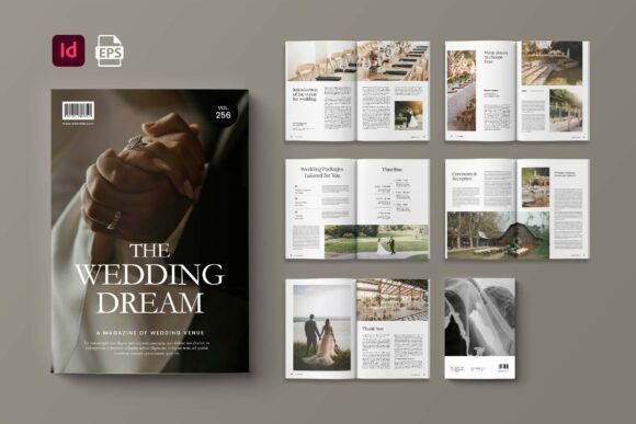The Dream Wedding Magazine: A Template for Stunning Editorial Design