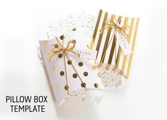 Wedding Candy Box Pillow Box Template: A Sweet Minimal Gift Box