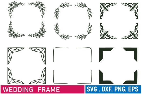 Wedding Frame SVG: Elegant Borders for Your Designs